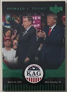 DONALD TRUMP #/D 8/10 2020 DECISION KAG CARD MOON TOWNSHIP PA KEEP AMERICA GREAT - Picture 1 of 3