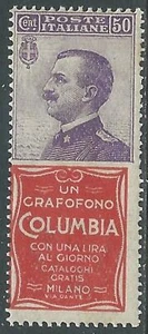 1924-25 REGNO PUBBLICITARI 50 CENT COLUMBIA MNH ** - RE24-5 - Picture 1 of 1