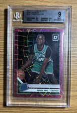 2019-20 Donruss Optic Tacko Fall Pink Velocity /79 Rookie Card BGS 9 Celtics