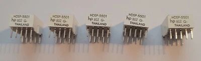 HP HDSP-5501 RED LED 7 segment Display CAT G- Lot of 5 Free shipping! - Image 1 of 4