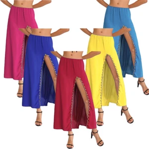 Womens Skirt Beads Costume A-Line Dancewear India Dance Dancing Belly Casual - Picture 1 of 57