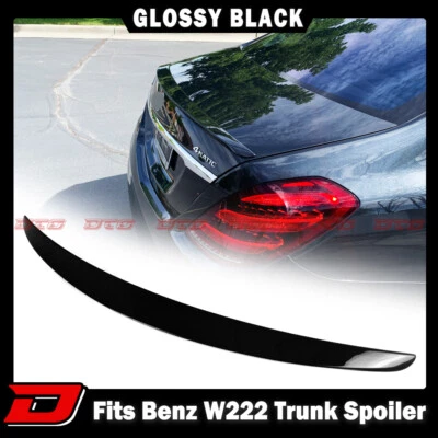 14-20 Fits Mercedes Benz S W222 Sedan OE Rear Trunk Spoiler Color Black - Imagem 1 de 4