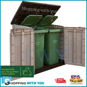 Wheelie Bin Storage Box Garden Outdoor Patio Furniture Shed EXTRA LARGE - Picture 1 of 11