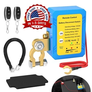 Interruptor de desconexión de batería remoto con mandos a distancia, 240 A NUEVO - Picture 1 of 8