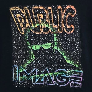 Vintage Public Image Shirt Mens XL Black Graphic Tee 90s Skate Punk PiL USA - Picture 1 of 9