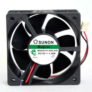 1pc SUNON MB60251V1-000U-A99 12V 1.50W 6025 6CM 2-wire Inverter Cooling Fan - Picture 1 of 5