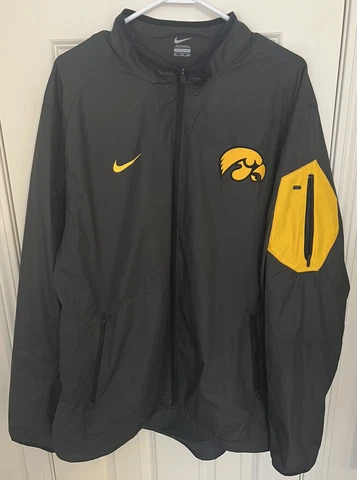 Iowa Hawkeyes Football Jacket Team Issued Sideline XXL Cover