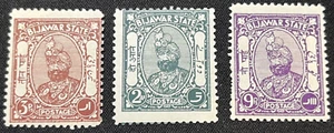 INDIAN STATES BIJAWAR POSTAGE STAMPS SG1, 3, 5 LIGHTLY MOUNTED MINT - Picture 1 of 2