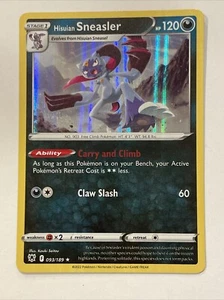 Pokémon TCG Hisuian Sneasler 93/189 Astral Radiance Holo NM - Picture 1 of 2