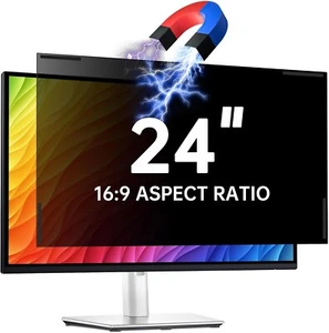 Ecran de confidentialité magnétique 24" 16:9 moniteur, anti-espion, anti-éblouissement, bloc lumière bleue - Photo 1/8