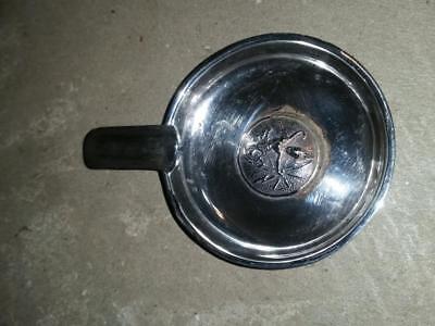 Vintage Sterling Silver Ashtray Marked Siam Silver With Medallion Small • 31.98$