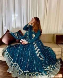 GOWM BOTTOM DUPATTA DRESS BOLLYWOOD SUIT NEW DRESS INDIAN WEDDING PARTY WEAR - Picture 1 of 7