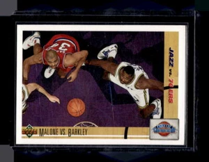 1991-92 Upper Deck #31 Malone vs. Barkley Philadelphia 76ers Utah Jazz - Imagen 1 de 2