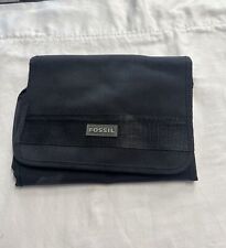 Fossil  Cosmetic Hanging Toiletry Travel Make-Up Bag BLACK