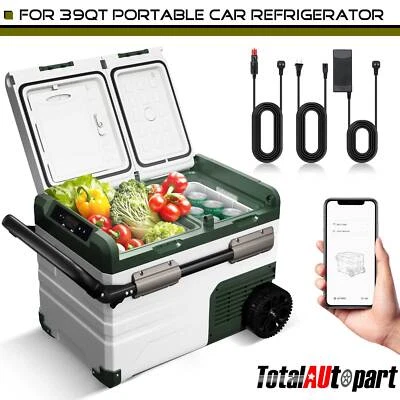 Refrigerador portátil para automóvil 39QT/36,7 L refrigerador congelador con control de aplicación 12 V Foto 1 de 4