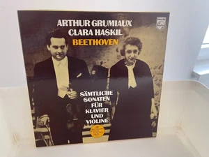 GRUMIAUX - HASKIL - BEETHOVEN COMPLETE SONATAS - PHILIPS RED STEREO - 4 LP BOX - Picture 1 of 4