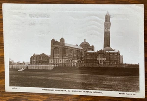 BIRMINGHAM UNIVERSITY 1ST SOUTHERN MILITARY HOSPITAL Antique 1916 Photo PostCard - Picture 1 of 2