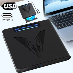 External CD DVD Drive USB 3.0 Portable DVD Drive CD Player Writer Burner Reader - Picture 1 of 12