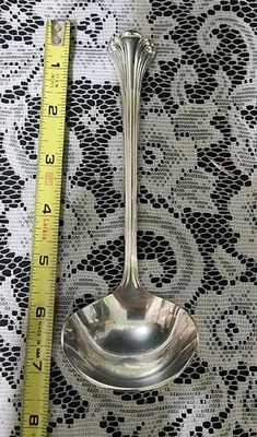 😆CUCHARÓN DE SALSA PLATEADO ALLEGRO ESTRIADO "7" PLATEADO VINTAGE JAPÓN PLATA 🤎 Foto 1 de 4