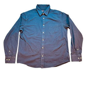 UNTUCKit Sherwood Flannel Slim Fit Button Down Shirt sz XL Cotton Navy Blue - Picture 1 of 9
