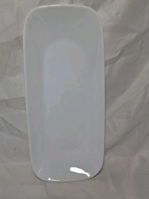 Corelle Frost White 10.5" APPETIZER TRAY Platter Oblong Rectangle Plate - Image 1 of 4