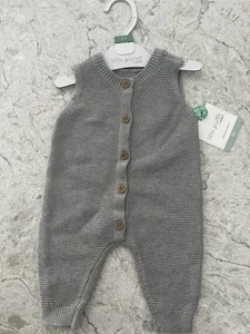 NWT Size 3 Months Unisex Waffle Knit Romper. Little Planet Organic Cotton Line - Picture 1 of 6