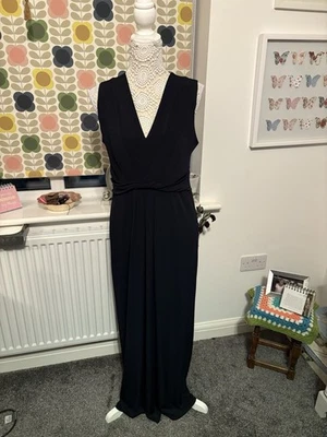 Linea Black Stretch Maxi Dress Size 14 Worn Once - Image 1 of 4