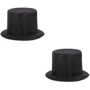 2 Pack Bride Mini Snowman Hat Craft Hats for Crafts Small Top Dolls - Picture 1 of 12