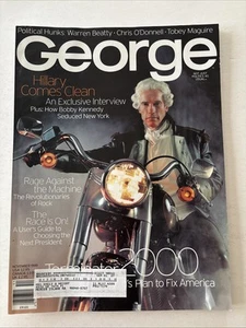 George Magazine Arnold Schwarzenegger Hillary Clinton Nov 1999 Steven Grasse - Bild 1 von 9