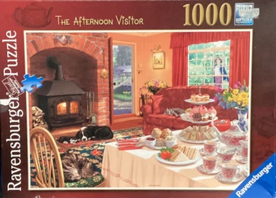 Ravensburger 1000pc The Afternoon Visitor by Steve Read 2015 jigsaw puzzle Rare - Image 1 of 2
