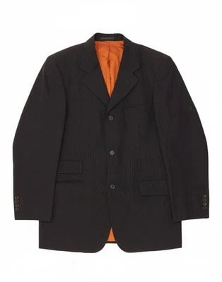 Chaqueta Blazer HUGO BOSS Para Hombres 3 Botones IT 48 Mediana Azul Marino Rayas AI15 Foto 1 de 4
