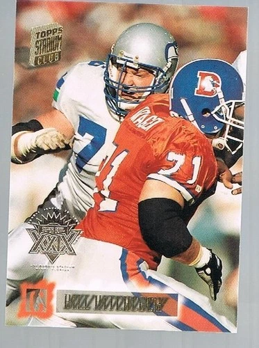 1994 Stadium Club Super Bowl XXIX BILL HITCHCOCK #91 Seahawks / Purdue - Image 1 of 1