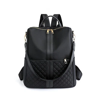 LITTLE ANGEL Damen Rucksack 2in1 Klein Wasserdicht Tasche Cityrucksack Rucksack Schwarz