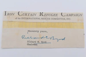 Richard E. Byrd Autogramm Unterschrift Ausschnitt, American Polar Explorer & Aviator - Bild 1 von 1
