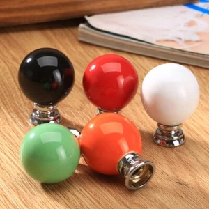 HQ Round Ceramic Cabinet Knobs Pull Handle For Furniture Cupboard Kitchen Drawer - Picture 1 of 24