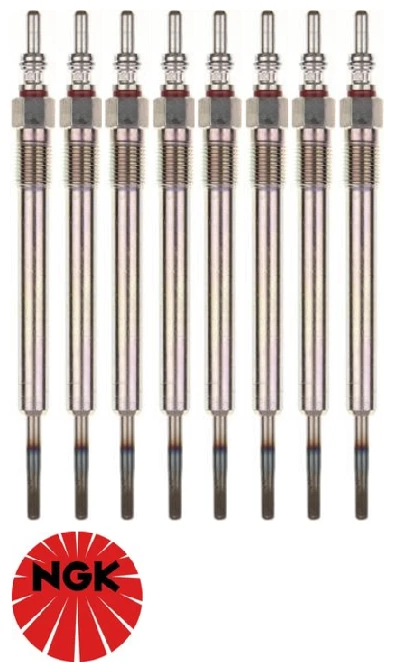 КОМПЛЕКТ ИЗ 8 СВЕЧЕЙ НАКАЛИВАНИЯ NGK ДЛЯ VOLKSWAGEN TOUAREG 7P CKDA ТУРБОДИЗЕЛЬ 4,1 Л V8 - Изображение 1 из 1