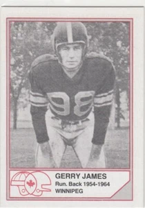1983 Jogo CFL Hall Of Fame Series B B-21 Gerry James Winnipeg Blue Bombers - Picture 1 of 2