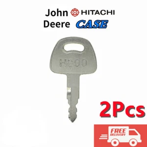 2pcs For John deere Hitachi H800 plant key excavator Dozer Fits New Holland CASE - Picture 1 of 3