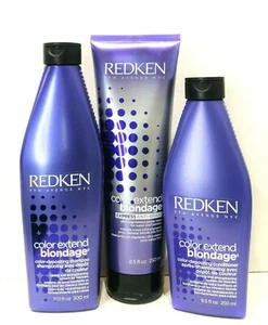 (3PC SET) Redken Blondage Shampoo 10 oz, Conditioner 8 oz, mask 8 oz - Picture 1 of 1