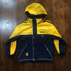 PHENIX Superior Performance Ski Snowboard Jacket Boys Juniors Sz 14 Yellow/Blue - Picture 1 of 12