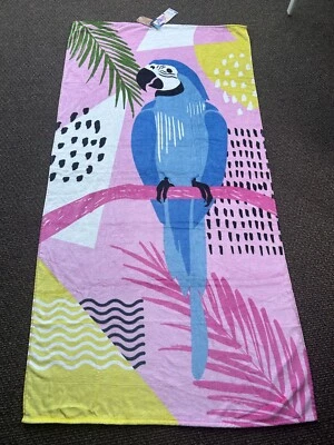 Toalla de playa de lujo Dohler Tropical Hacienda. Terciopelo.  36"x70" Hecho en BRASIL Foto 1 de 4