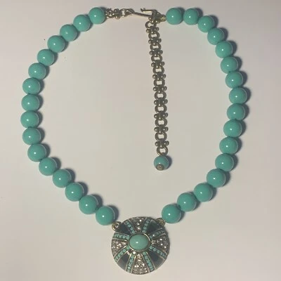 Colgante Cruz Cristal Esmaltado Heidi Daus con Cuentas Grandes Collar Mujer’s Foto 1 de 4