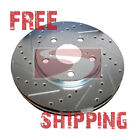 FRONT Performance Cross Drilled Slotted Brake Disc Rotors TB3116