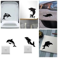 Pack of 6 Dolphin Silhouette Stickers - Gifts for Kids - Laptops - Nursery