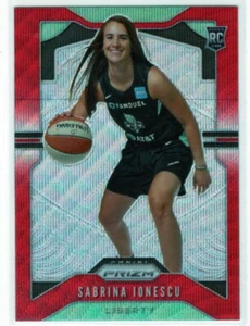 SABRINA IONESCU 2020 PANINI PRIZM RED WAVE RC ROOKIE - NEW YORK LIBERTY - WNBA - Picture 1 of 1