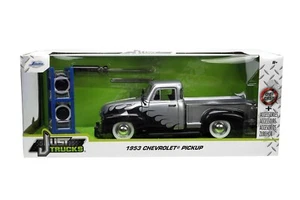 JUST TRUCKS 1953 CHEVROLET PICKUP WITH RACK 1:24 DIE-CAST JADA OUTER BOX DAMAGE - Picture 1 of 10