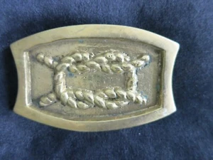 Sailing Nautical Marine Sailor 's Yachting Knot Tying Brass Belt Buckle 3.5" - Picture 1 of 4