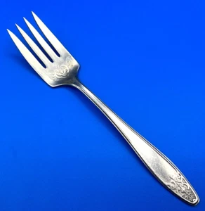 1929 Princess-Lady Doris Silver plate Cold Meat Serving Fork Flatware Vintage - Picture 1 of 7