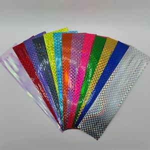 8" Heavy Mylar Flash Sheets Fishing Skirts 3pc seawitch trolling tacklecraft - Picture 1 of 20