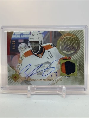 2017-18 Ultimate Collection Signature Material Laureates Wayne Simmonds #48/99 Foto 1 de 4